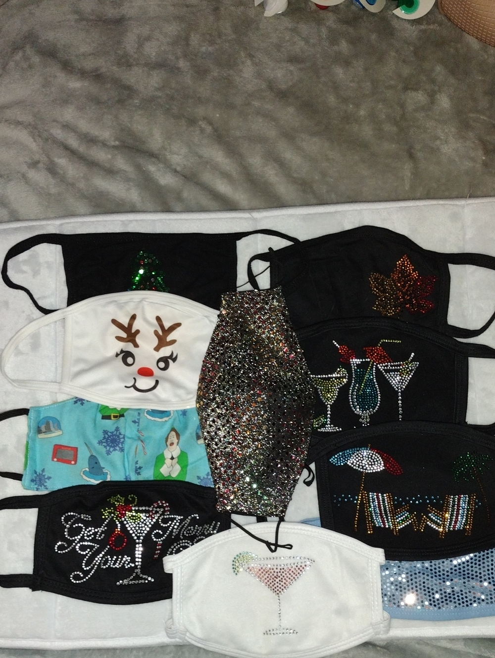 Sequin Design Face Mask Lot